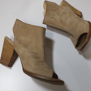 Paul Green Women's sandals Leather suede 5.5uk ankle booties casual office Y2K